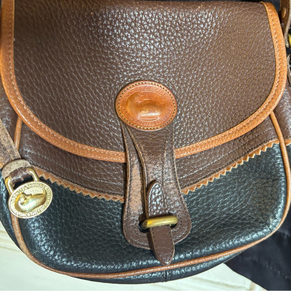 Dooney & Bourke Pebbled Leather Saddle Bag
